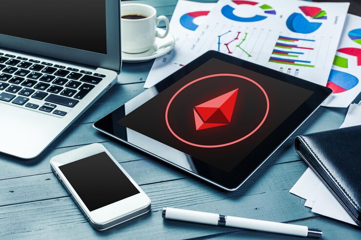 Foto concepto de cifrado ethereum
