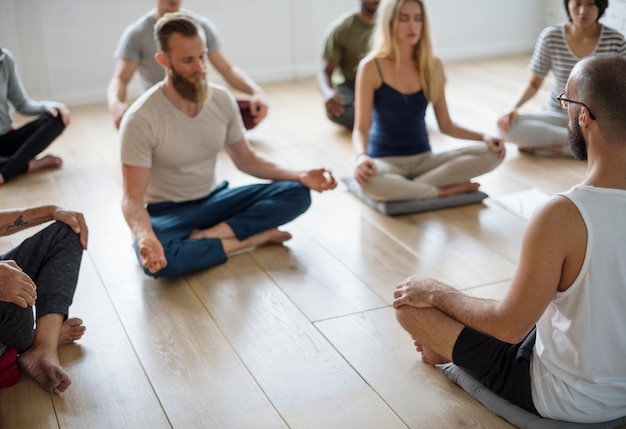 Concepto de clase de yoga