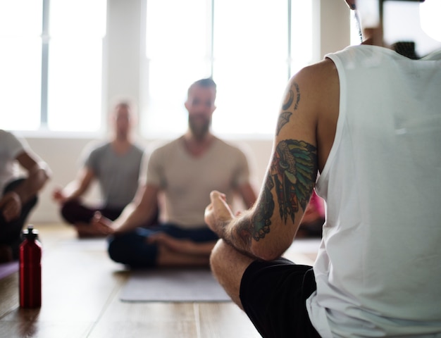 Concepto de clase de yoga