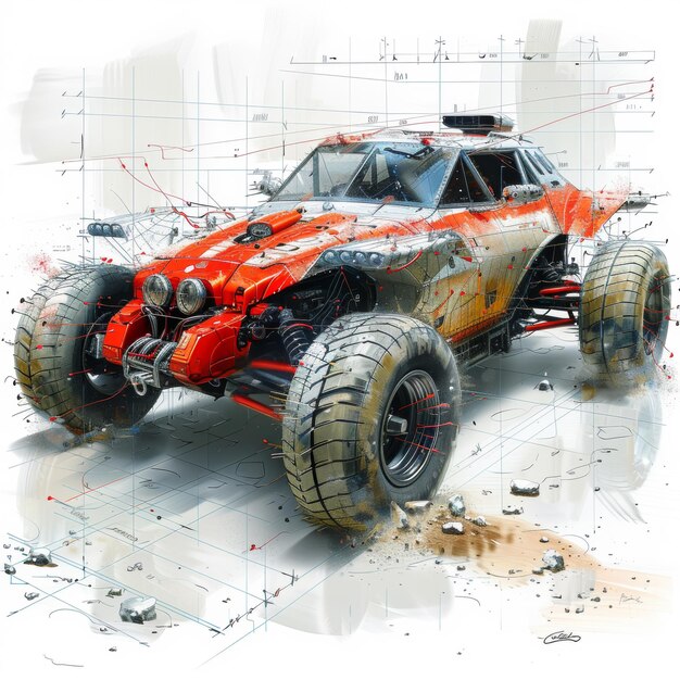 Concepto de coche de buggy