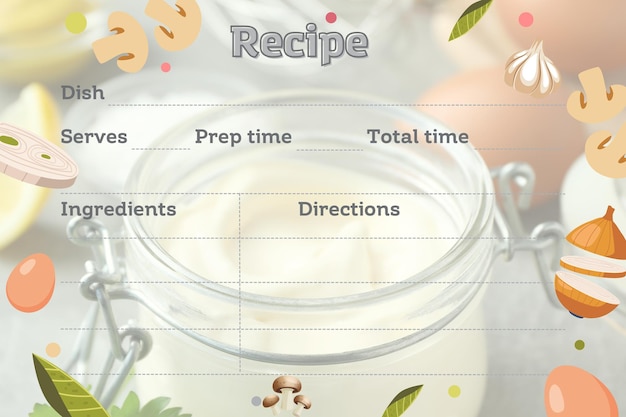 Concepto de cocina y preparación de alimentos con libro de recetas.