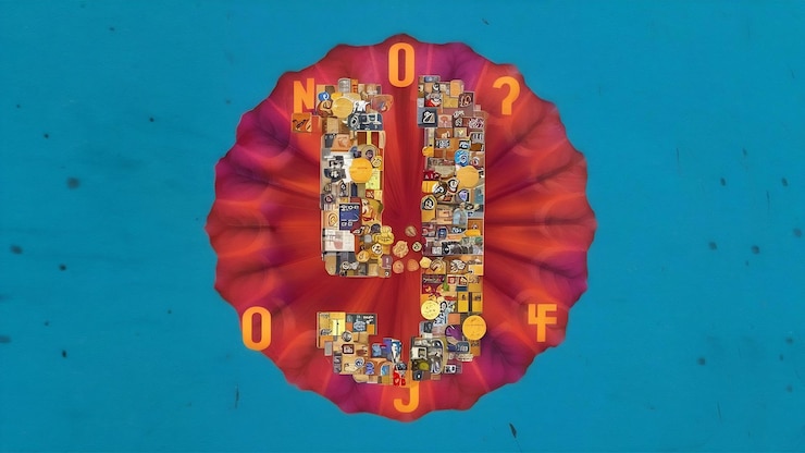 Foto concepto de collage de numerología