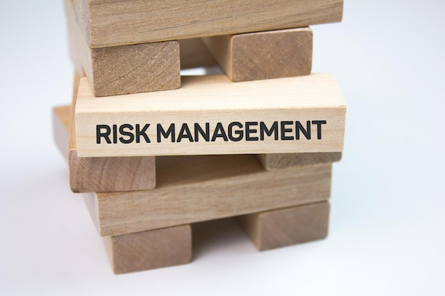 Foto concepto comercial de gestión de riesgos