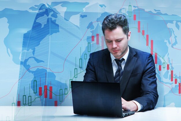 Concepto de comercio y tecnología