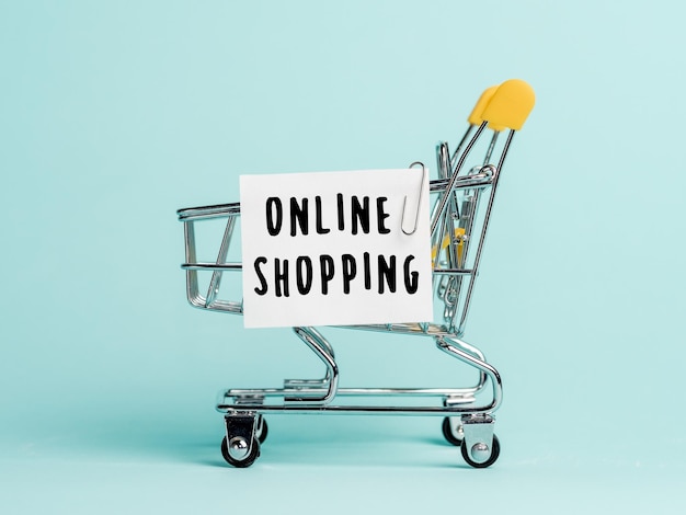 Concepto de compras en línea