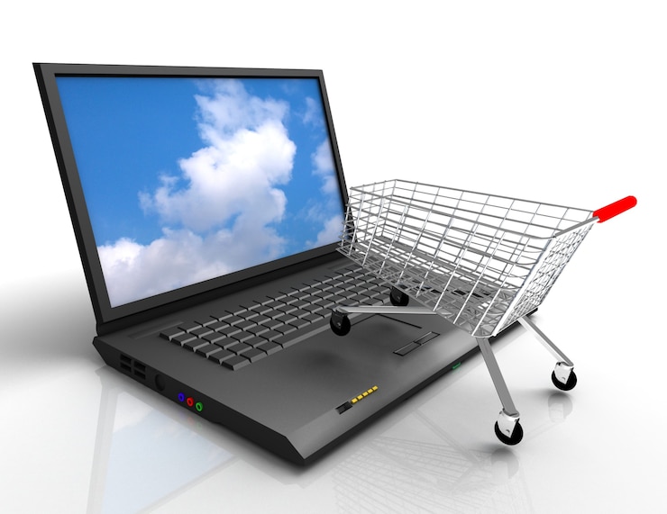Foto concepto de compras en línea