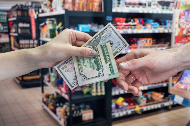 Concepto de compras en un supermercado.