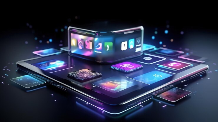 Concepto de contenidos digitales Servicio de redes sociales Generative Ai