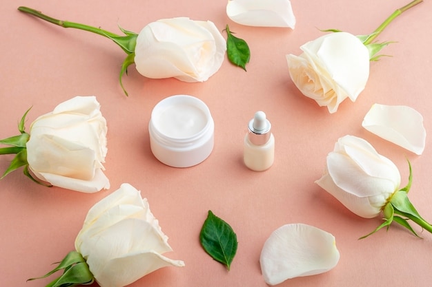 Concepto de cosmética casera orgánica natural. Cuidado de la piel, productos de belleza.