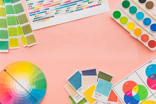 Concepto de creatividad con colores