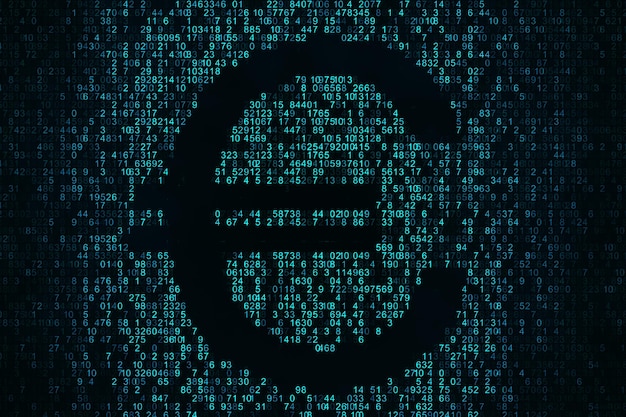 Concepto de criptomoneda y dinero
