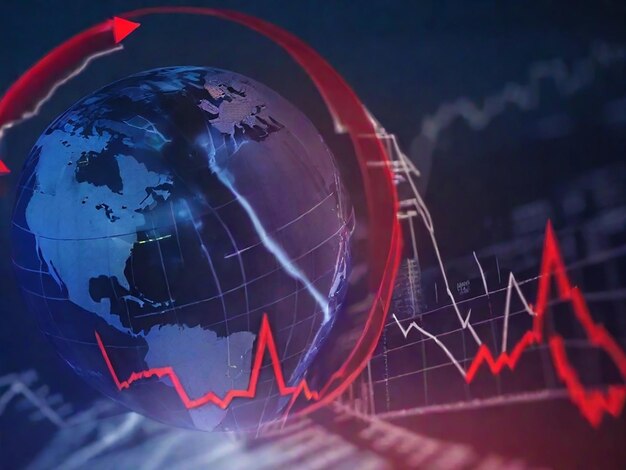 Concepto de crisis financiera mundial