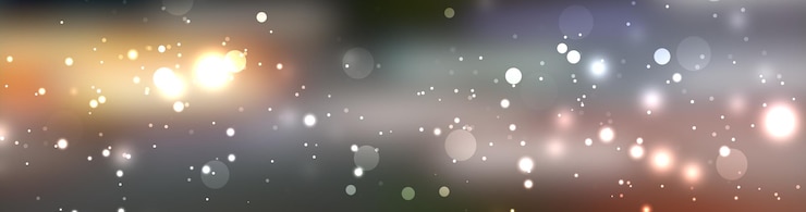 Foto concepto de decoración de vacaciones de luz panorámica hermosa luz brillante abstracta de bokeh y brillo para el fondo de navidad