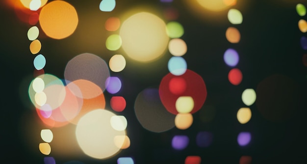 Concepto de decoraciones de papel tapiz de Navidad. Fondo del festival de vacaciones: exhibición de celebraciones iluminadas con círculo brillante.