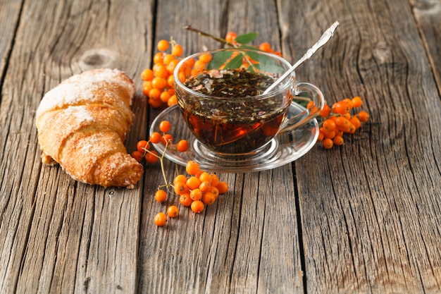 Concepto de desayuno de cosecha de otoño