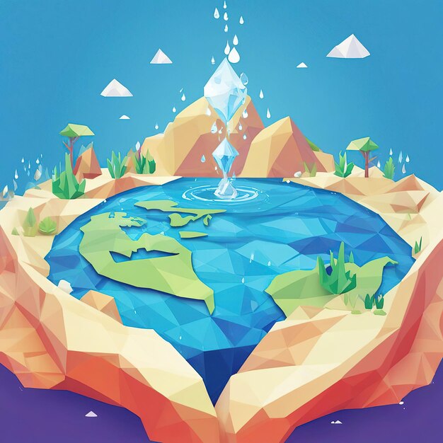 Concepto del Día Mundial del Agua