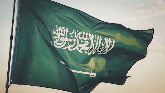 Concepto del Día Nacional de Arabia Saudita Día de la Independencia del Reino Vacaciones