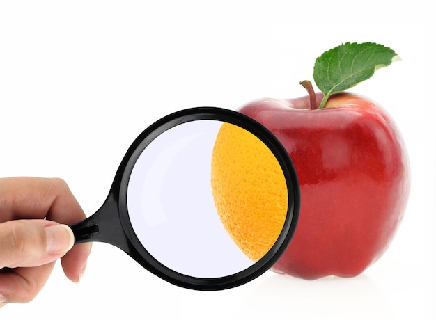 Concepto de dieta Frutas contra la celulitis