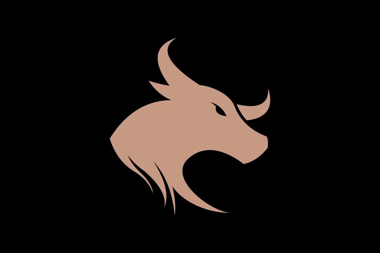 concepto de diseño de cabeza de toro moderno