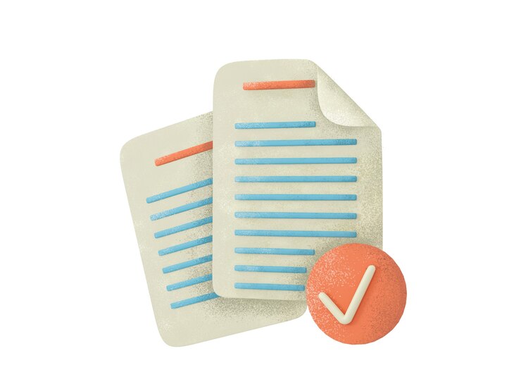 Concepto de documento de archivo conjunto de iconos realista ilustración 3d aislado sobre fondo blanco