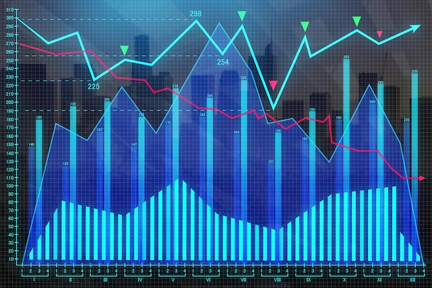 Foto concepto de economía y finanzas