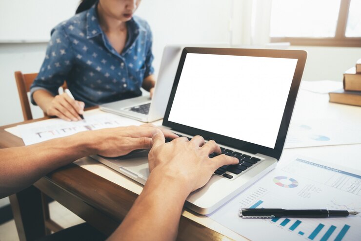 Foto concepto de educación y trabajo en equipo empresarial.