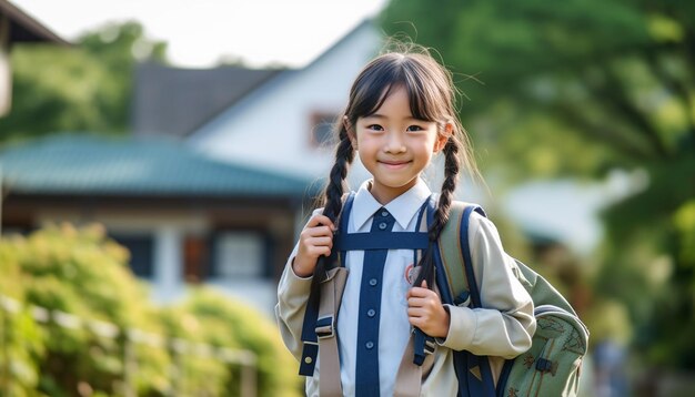 Concepto educativo alegre y feliz de regreso a la escuela