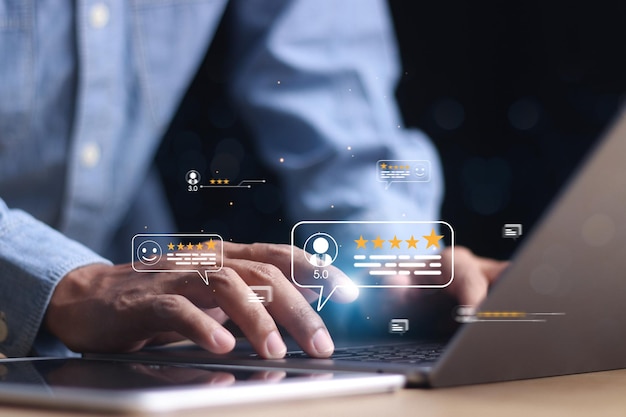 El concepto de encuesta de retroalimentación de satisfacción del cliente permite al cliente evaluar la calidad del servicio.