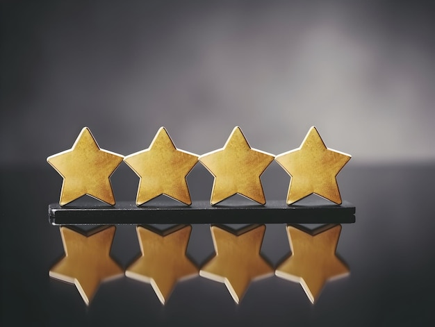 Concepto de encuesta de satisfacción del cliente Clasificación de experiencia de servicio de satisfacción de 5 estrellas aplicación en línea