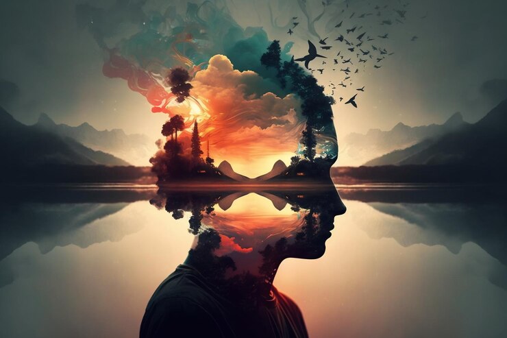 Concepto de estado mental meditativo Ai generativo