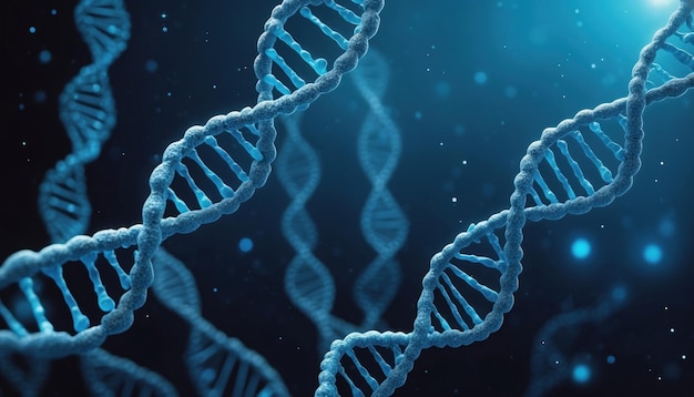 El concepto de la evolución del ADN humano generado por la IA