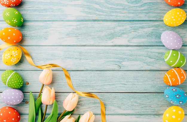 Concepto de feliz día de Pascua