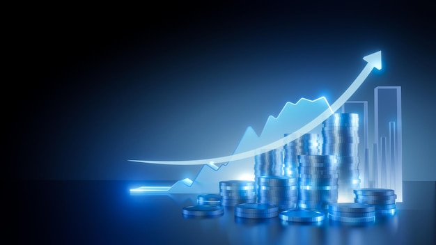 Concepto financiero exitoso antecedentes futuristas