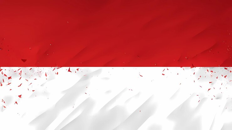 Concepto de fondo de bandera de Indonesia para la ilustración del día de la independencia de Indonesia