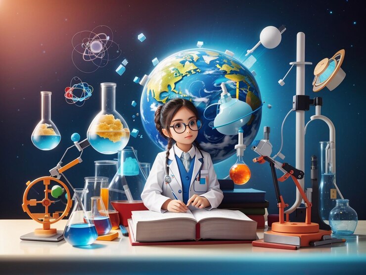 concepto de fondo de la ciencia genética
