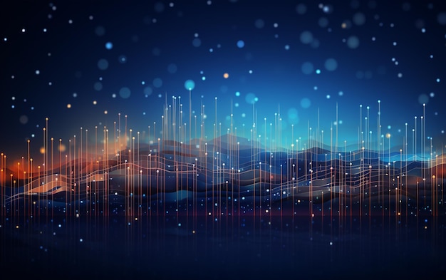 Concepto de fondo con diseño de datos abstractos