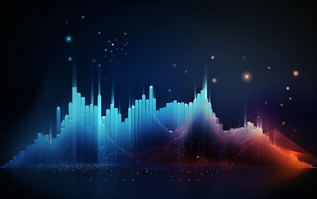 Concepto de fondo con diseño de datos abstractos