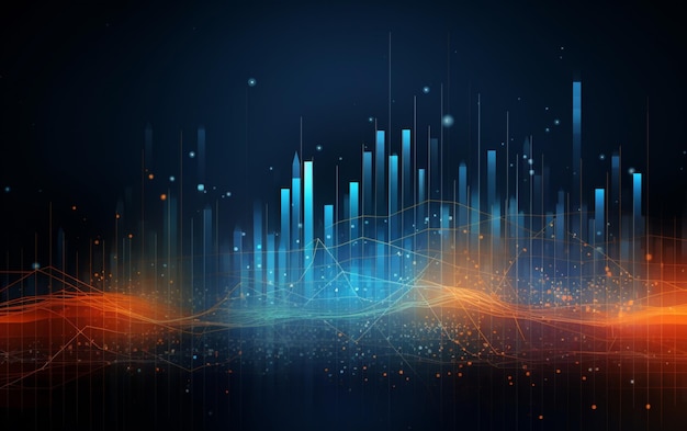 Concepto de fondo con diseño de datos abstractos