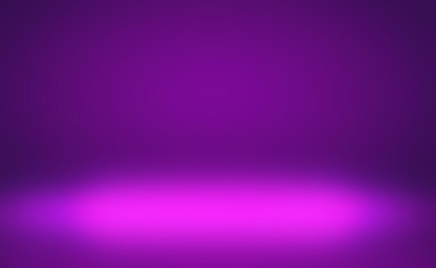 Concepto de fondo de estudio abstracto gradiente de luz vacío fondo de sala de estudio púrpura para el producto pl