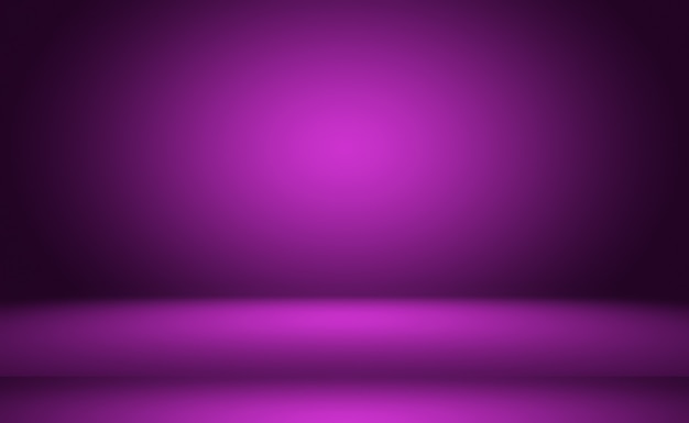 Concepto del fondo del estudio - fondo púrpura del sitio del estudio de la pendiente ligera vacía abstracta para el producto. Fondo liso del estudio.