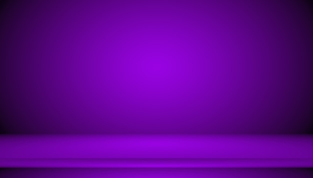 Concepto de fondo de estudio: fondo de sala de estudio púrpura degradado oscuro para el producto.