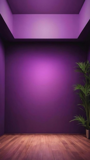 Concepto de fondo de estudio gradiente oscuro fondo de sala de estudio púrpura para el producto