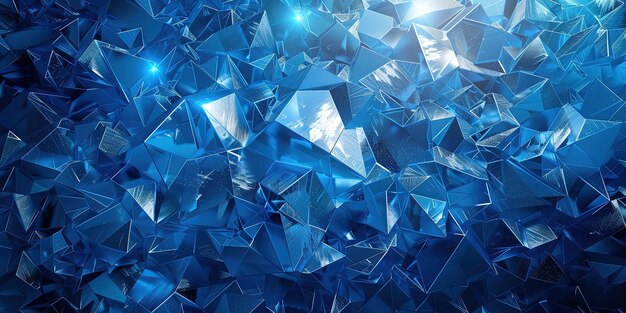 Concepto para un fondo geométrico azul del espacio exterior Patrón triangular para papel tapiz o