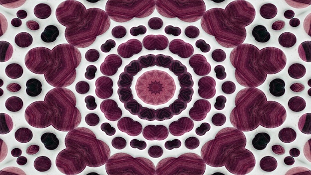 Concepto de fondo de madera abstracto Patrón simétrico Caleidoscopio decorativo ornamental Movimiento Círculo geométrico y formas de estrella