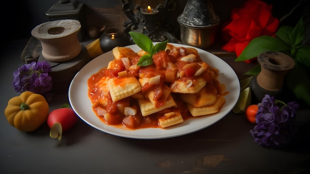 Foto concepto de fotografía de comida deliciosa ai