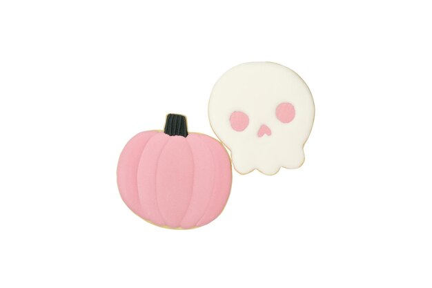 Concepto de galletas de Halloween PNG aislado sobre fondo blanco.