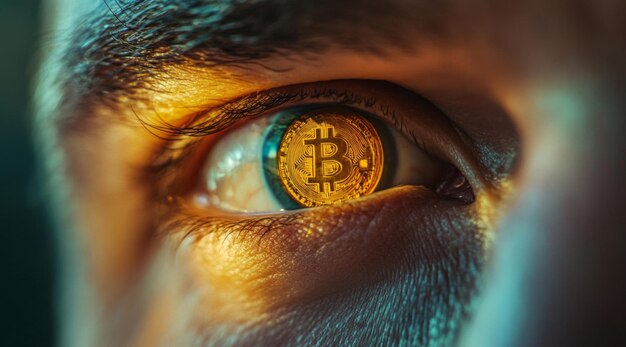El concepto de ganancias y ganancias de mercado utilizando Bitcoin