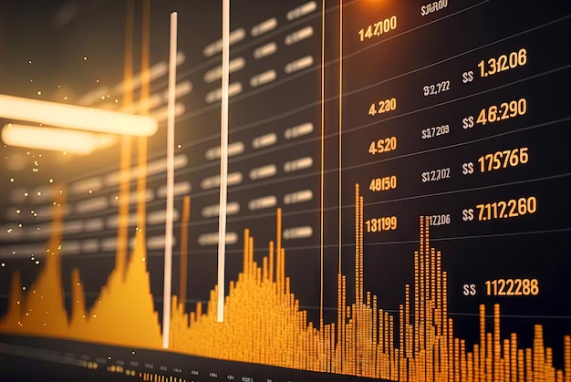 Concepto de gráfico de datos abstractos con grupos y partículas de datos Concepto de clasificación y gestión digital para negocios y finanzas