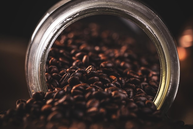 Concepto de granos de café