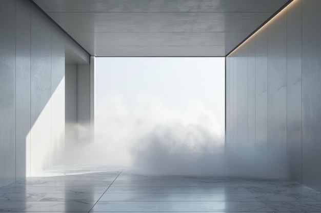 Foto concepto de humedad del aire en estilo minimalista